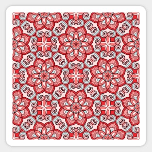 Ornamental floral mandala pattern #2 Sticker